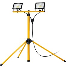 Светодиодный прожектор на штативе LED-MAX, 2x30 Вт, 6500 К, IP 65, 1.6 м STAYER 56925-2-30