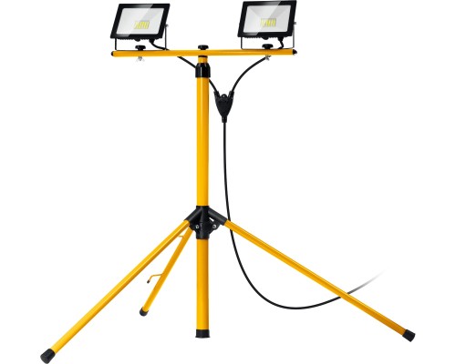 Светодиодный прожектор на штативе LED-MAX, 2x30 Вт, 6500 К, IP 65, 1.6 м STAYER 56925-2-30