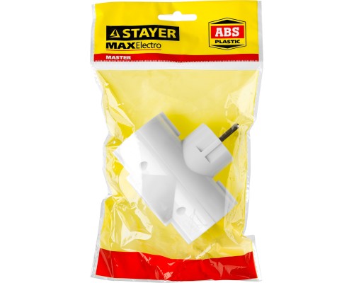 Сетевой разветвитель MAXElectro 3 гнезда STAYER 55093-3