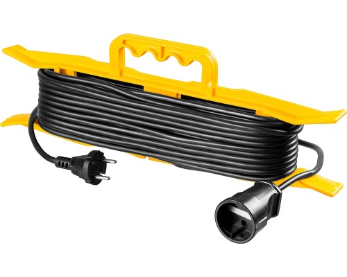 Силовой удлинитель-шнур на рамке MF-207, ПВС, 2x0.75 мм2, 20 м, 2200 Вт STAYER 55018-20_z01