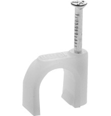 Скоба-держатель для круглого кабеля с оцинкованным гвоздем 14 мм 50 шт. KRAFTOOL 35711-400-1000