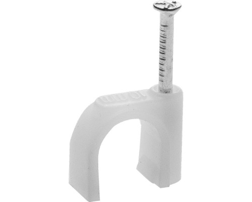 Скоба-держатель для круглого кабеля с оцинкованным гвоздем 14 мм 50 шт. KRAFTOOL 35711-400-1000