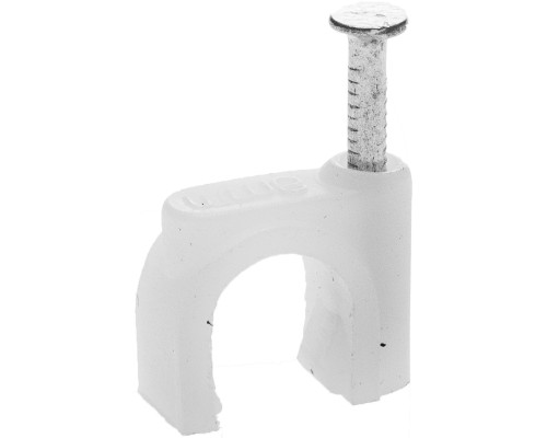 Скоба-держатель для круглого кабеля с оцинкованным гвоздем 4 мм, 100 шт STAYER 4510-04