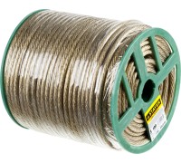 Стальной трос в полимерной оболочке 8 мм, L 100 м STAYER 30410-80