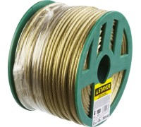 Стальной трос в полимерной оболочке 4 мм, L 100 м STAYER 30410-40