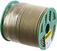 Стальной трос в полимерной оболочке 5 мм, L 100 м STAYER 30410-50