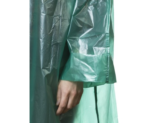 Плащ-дождевик полиэтилен, зеленый, S-XL, 50 микрон STAYER 11610