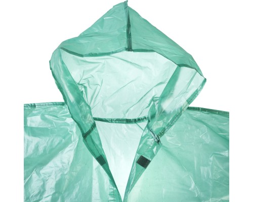 Плащ-дождевик полиэтилен, зеленый, S-XL, 50 микрон STAYER 11610