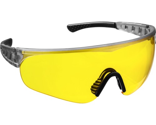 Защитные очки Hercules открытого типа, желтые, широкое моностекло STAYER 2-110435_z01