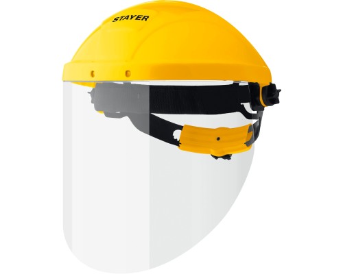 Защитный лицевой щиток ударопрочный экран 220x315 мм, из поликарбоната 1 мм STAYER 11081_z01