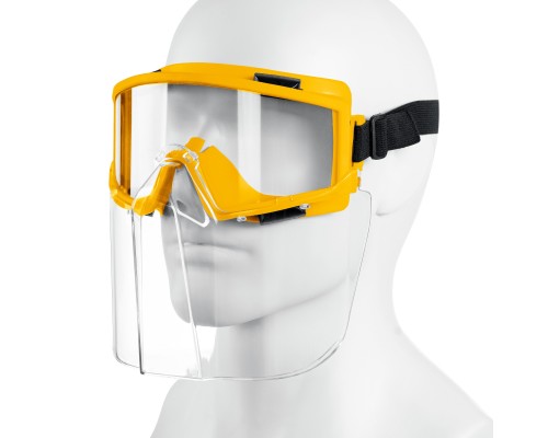 Защитные очки PANORAMA в комплекте со щитком, непрямая вентиляция STAYER 110292