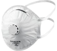 Фильтрующая полумаска с клапаном выдоха KV-95, класс защиты FFP2, коническая STAYER 11110-2_z01