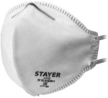 Фильтрующая полумаска F-80, класс защиты FFP1, плоская STAYER 11112_z01