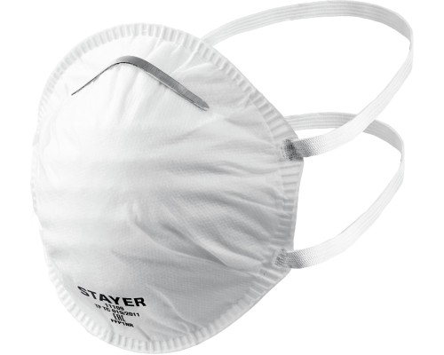 Фильтрующая полумаска K-80, класс защиты FFP1, коническая STAYER 11109_z01