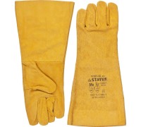 Термостойкие краги MASTER 400 мм, XL (10), спилковые, для сварки и тяжелых механических работ STAYER 11331-XL_z01