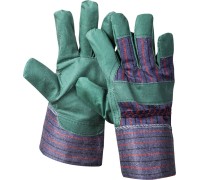 Рабочие перчатки MASTER XL (10), искусственная кожа зеленые STAYER 1132-XL