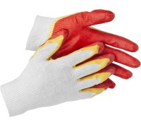 Х/б перчатки с двойным латексным обливом повышенная износостойкость EXPERT-2, L-XL STAYER 11409-XL