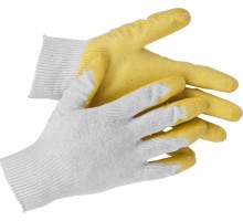 Х/б перчатки с одинарным латексным обливом PROTECT, L-XL STAYER 11408-XL