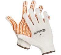 Перчатки с мягким покрытием "протектор" из ПВХ-геля увеличенная площадь покрытия противоскользящие TRACK, L-XL STAYER 11401-XL