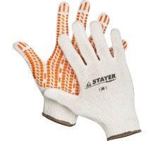 Перчатки с мягким покрытием "протектор" из ПВХ-геля увеличенная площадь покрытия противоскользящие TRACK, L-XL STAYER 11401-XL