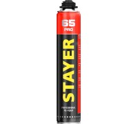 Монтажная пена PRO 65, 800 мл, выход до 65 л, пистолетная, всесезонная STAYER 41137