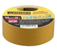 Двухсторонняя клейкая лента 50 мм, 10 м, на тканевой основе STAYER 1217-10