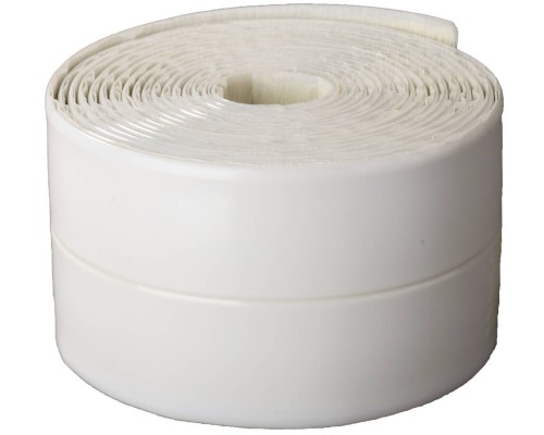 Бордюрная лента для ванн и раковин 3.35 мx60 ммx3.35 м, профиль L, белая STAYER 12341-30-30