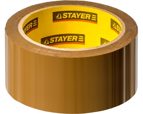 Клейкая лента 48 мм, 60 м, 45 мкм, коричневая STAYER 1207-50