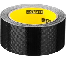 Армированная лента 48 мм, 25 м, черная STAYER 12086-50-25