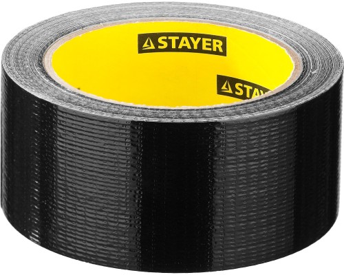 Армированная лента 48 мм, 25 м, черная STAYER 12086-50-25