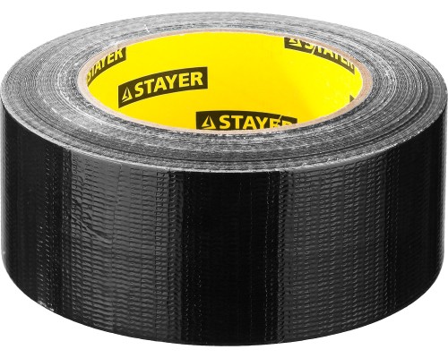 Армированная лента 48 мм, 45 м, черная STAYER 12086-50-50