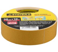 Двухсторонняя клейкая лента 38 мм, 10 м, на полипропиленовой основе STAYER 1221-38-10