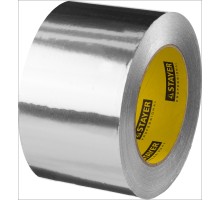 Самоклеящаяся алюминиевая лента ProTape, 75 мм, 50 м, до 120 °С STAYER 12268-75-50