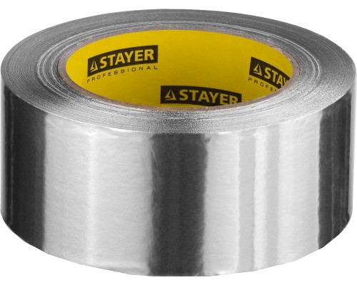 Самоклеящаяся алюминиевая лента ProTape, 75 мм, 50 м, до 120 °С STAYER 12268-75-50