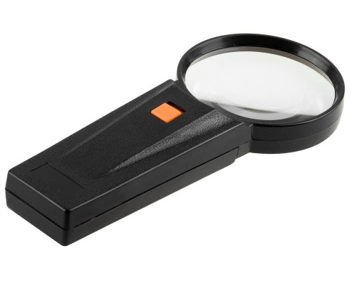 Лупа 3 кратное увеличение, d 75 мм, с подсветкой STAYER 40522-75