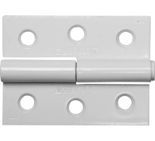 Карточная петля 65x48x2.0 мм, разъемная, левая, цвет белый STAYER 37613-65-2L