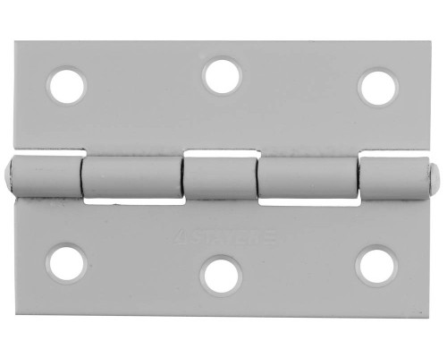 Карточная петля 75x50x1.6 мм, цвет белый STAYER 37611-75-2