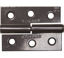 Карточная петля 65x48x2.0 мм, разъемная, правая, цвет коричневый STAYER 37613-65-3R