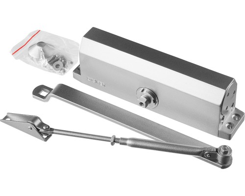 Дверной доводчик MAXComfort, до 100 кг, цвет серебро STAYER 37915-100