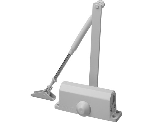 Дверной доводчик MAXComfort, до 80 кг, белый серебро STAYER 37916-80