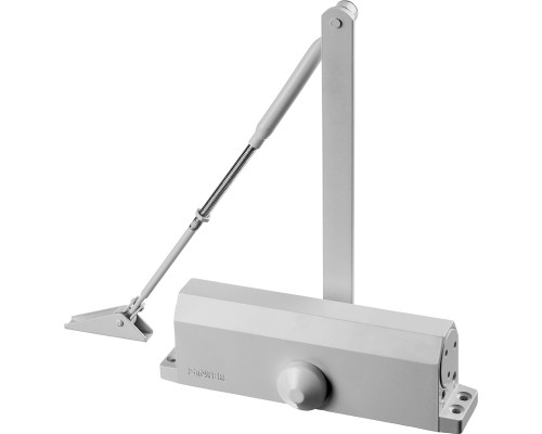 Дверной доводчик MAXComfort, до 100 кг, белый серебро STAYER 37916-100