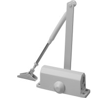 Дверной доводчик MAXComfort, до 40 кг, белый серебро STAYER 37916-50