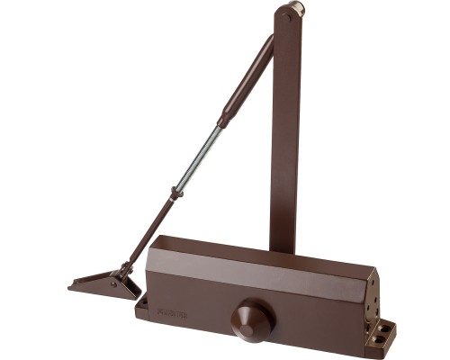 Дверной доводчик MAXComfort, до 100 кг, коричневый серебро STAYER 37917-100