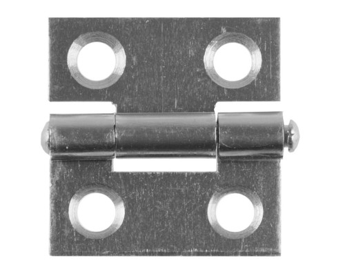 Карточная петля 25x24x1.0 мм, цвет белый цинк STAYER 37611-25-1