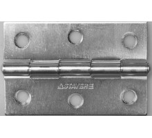 Карточная петля 75x50x1.6 мм, цвет белый цинк STAYER 37611-75-1