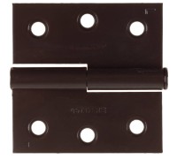 Карточная петля 75x75x2.4 мм, разъемная, левая, цвет коричневый STAYER 37613-75-3L