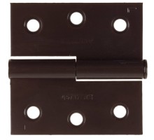 Карточная петля 75x75x2.4 мм, разъемная, левая, цвет коричневый STAYER 37613-75-3L