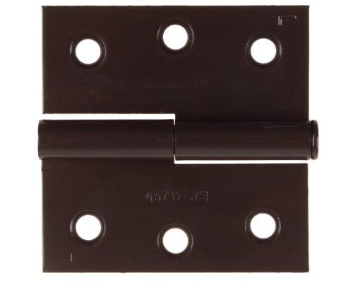 Карточная петля 75x75x2.4 мм, разъемная, левая, цвет коричневый STAYER 37613-75-3L