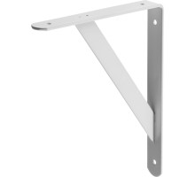 Усиленный уголок-кронштейн 250x200x30x4 мм, белый STAYER 37421-1