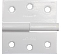 Карточная петля 75x75x2.4 мм, разъемная, левая, цвет белый STAYER 37613-75-2L